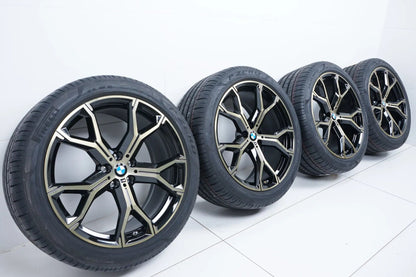 Neu BMW X5 X6 G05 Sommerreifen Sommerräder M741 Gold 21 Zoll