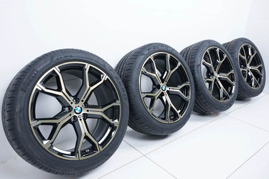 Neu BMW X5 X6 G05 Sommerreifen Sommerräder M741 Gold 21 Zoll