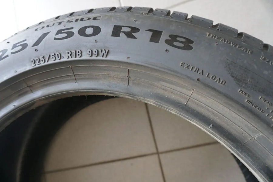 2 X 225 50 R18 99W Pneus été Pirelli Cinturato P7 * 6 mm 2022