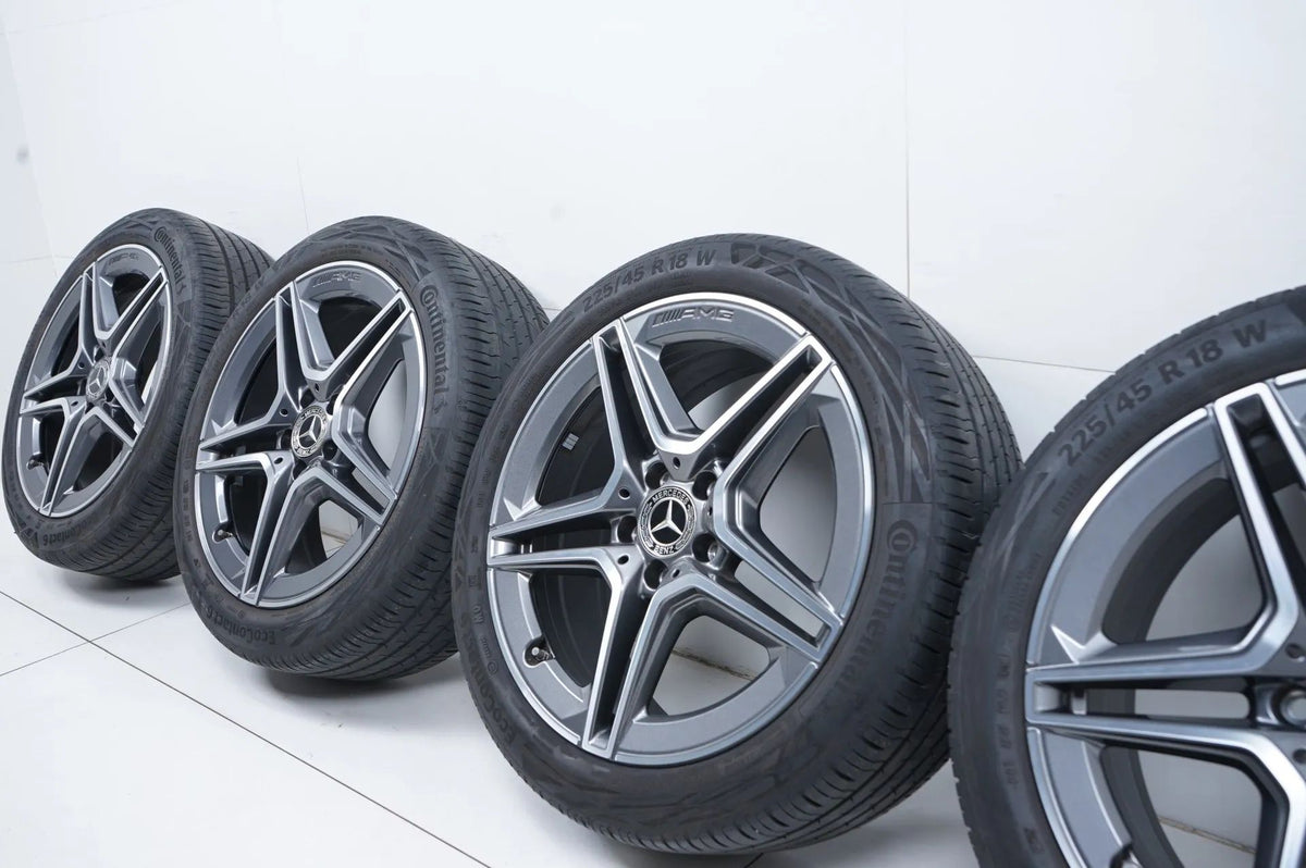 Mercedes A-Class W177 CLA C118 TOP 18-inch AMG Alloy Wheels Summer Tires 225 45 R18 Detailansicht 8