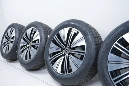 Genuine Mercedes EQS V297 19 inch alloy wheels summer tires DEMO 8mm 235 55 R19