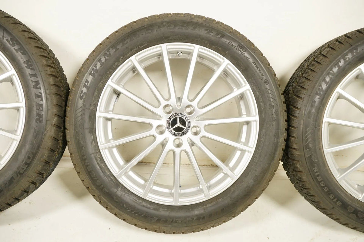Original Mercedes GLA X156W156 jantes alu roues hiver pneus hiver 215 55 R18 8mm Vue détaillée 4