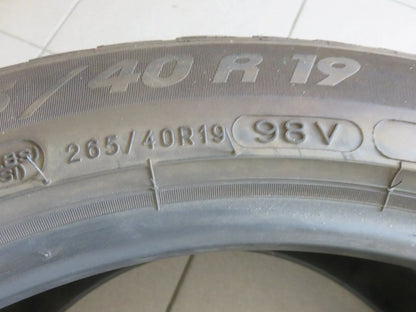 1 X 265 40 R19 98V Winterreifen Michelin Pilot Alpin PA4 NO 5mm