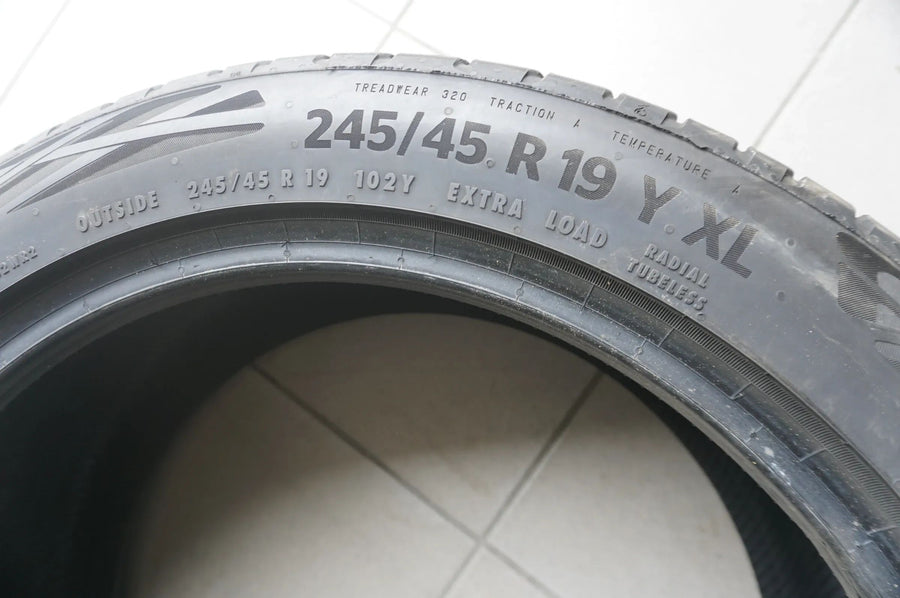 2 X 245 45 R19 102Y Summer Tires Continental EcoContact 6 Q * MO 2023 5mm