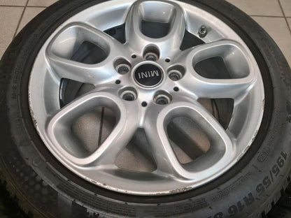 Original Mini Cooper One F56 Alloy Wheels Winter Tyres 195 55 R16 7mm