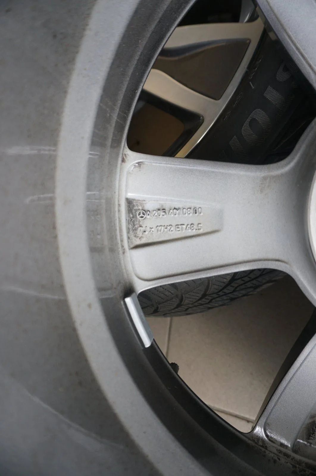 Jantes hiver en aluminium 17 pouces d'origine Mercedes Classe C W205 S205 avec pneus hiver Detailansicht 6