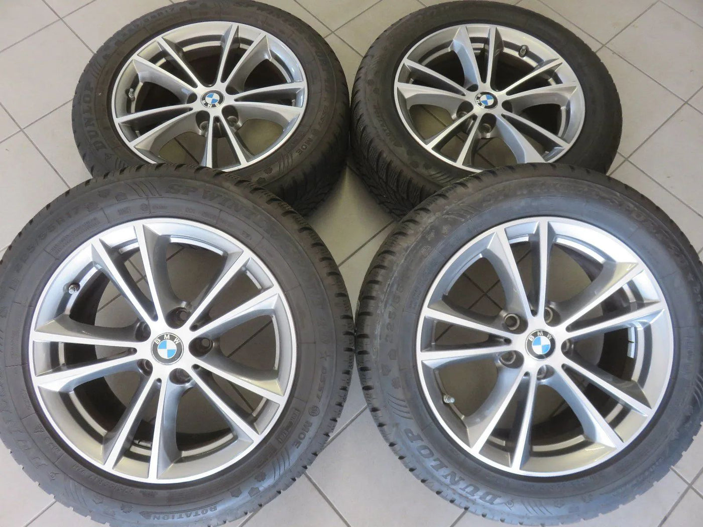 Jantes alu d'origine BMW Série 5 G30 G31 631 Jantes hiver Pneus hiver 225 55 R17
