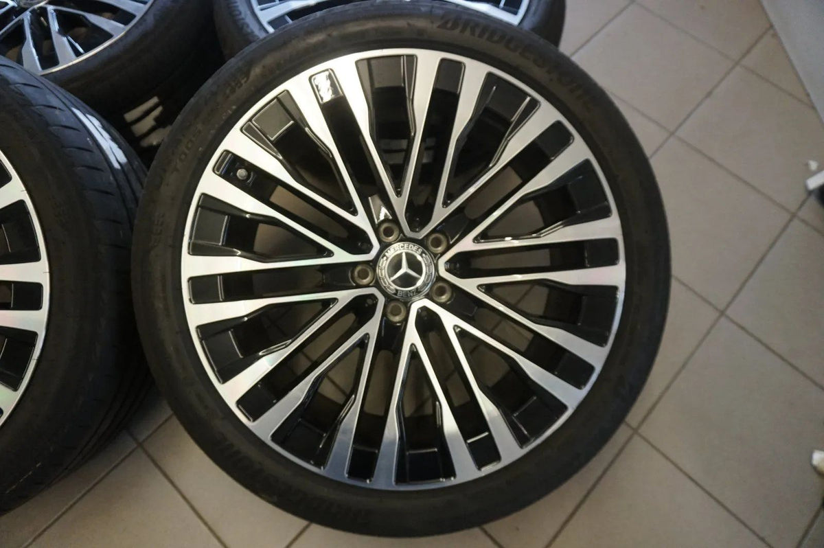 Originele Mercedes S-klasse W223 V223 20 inch lichtmetalen velgen zomerwielen zomerbanden Detailweergave 2