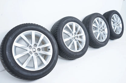 Skoda Scala Pneus hiver Roues d'hiver 205 55 16 pouces 5x100