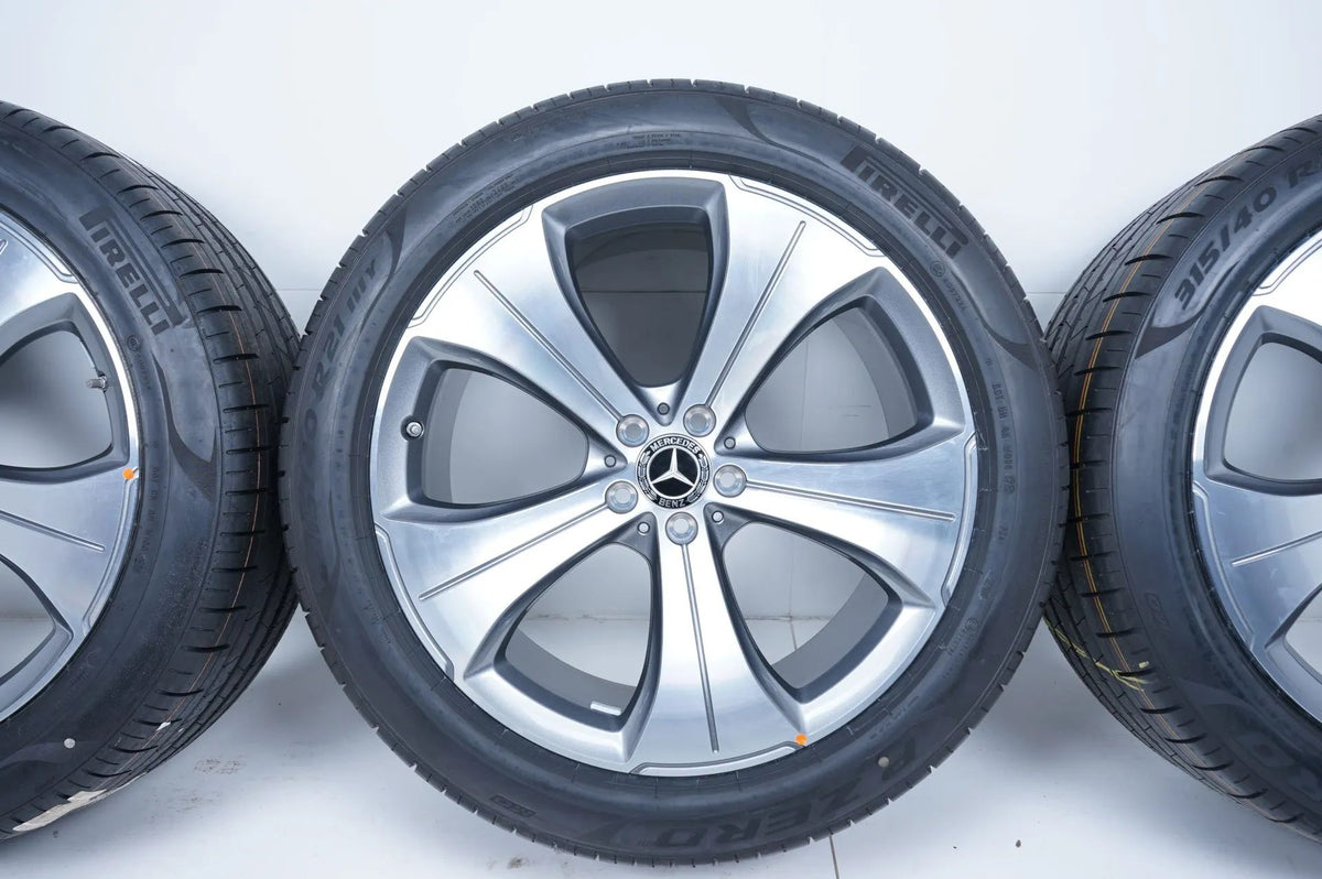 Genuine Mercedes GLS W167 X167 21 Inch Alloy Wheels Summer Tires 275 45 315 40 R21 Detail view 5
