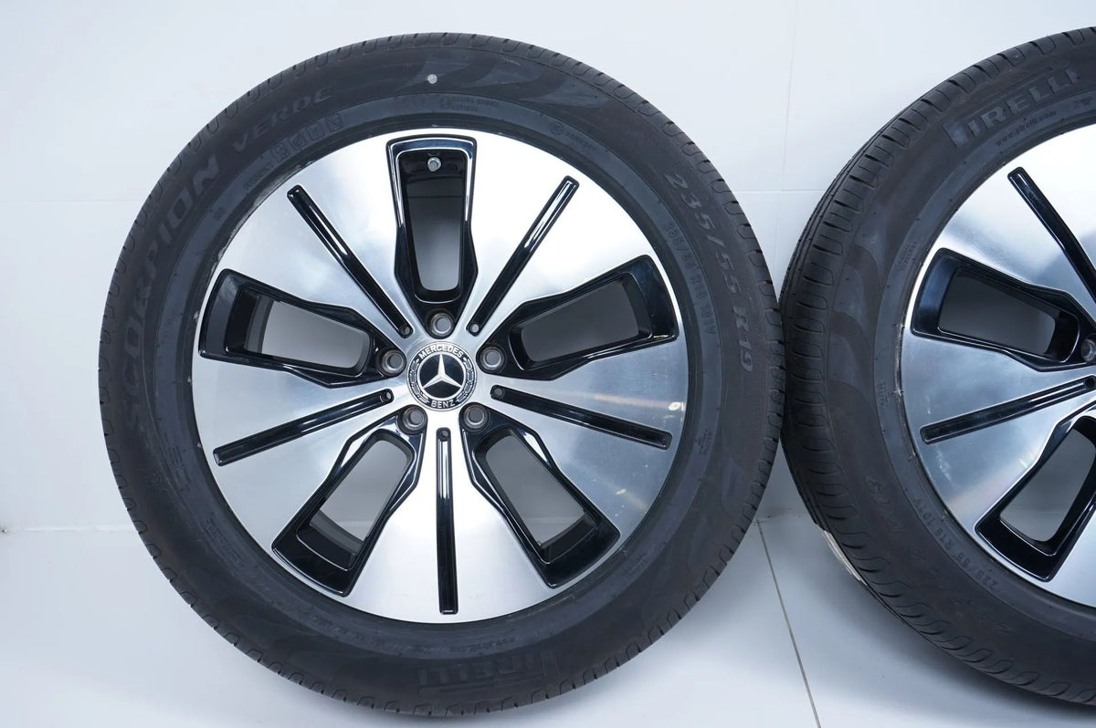 Original Mercedes EQC TOP 19 inch alloy wheels summer tires 235 55 255 50 R19 8mm Detailansicht 3