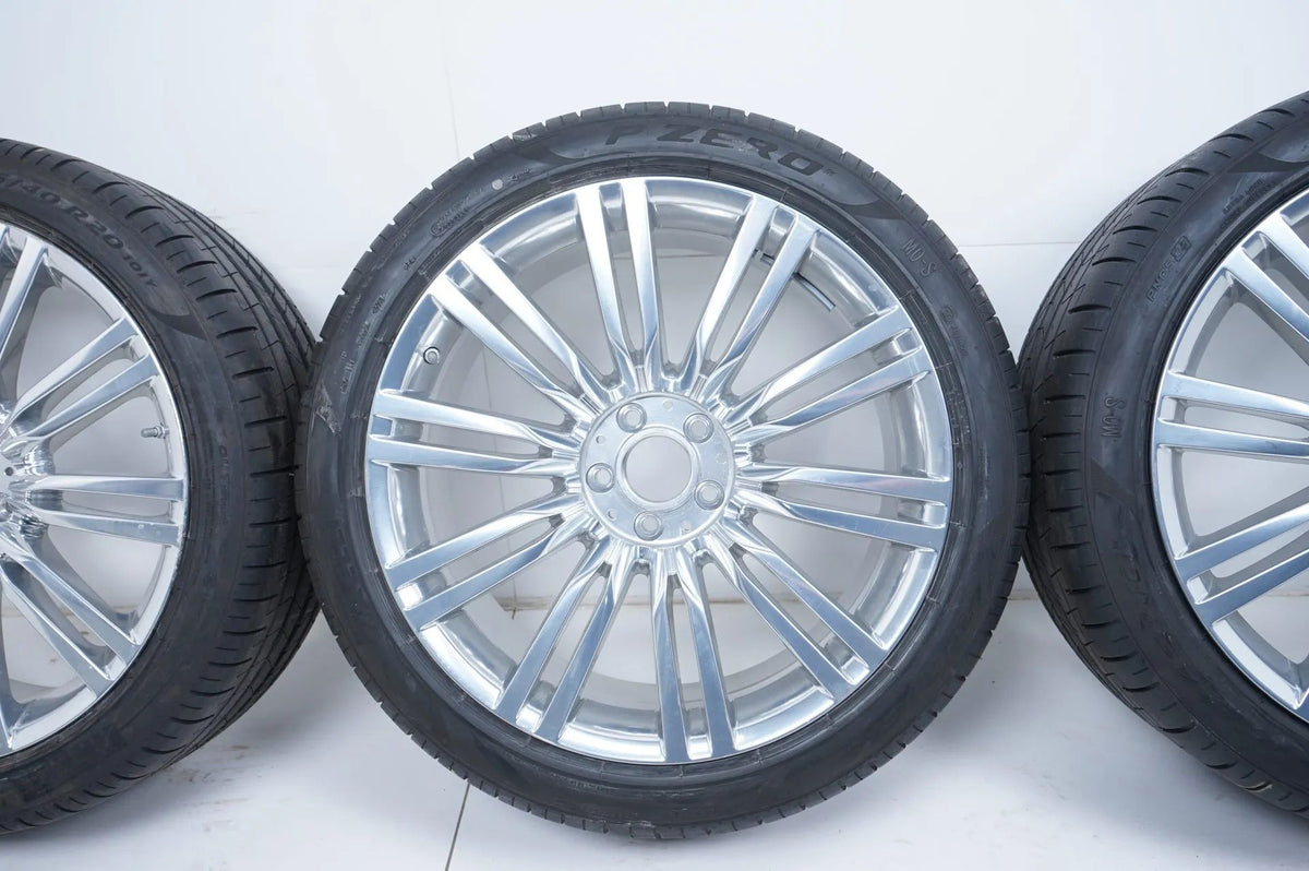 Cerchi in lega cromati originali Mercedes Classe S W223 V223 pneumatici estivi 255 40 R20 7 mm Visualizzazione dettagliata 8