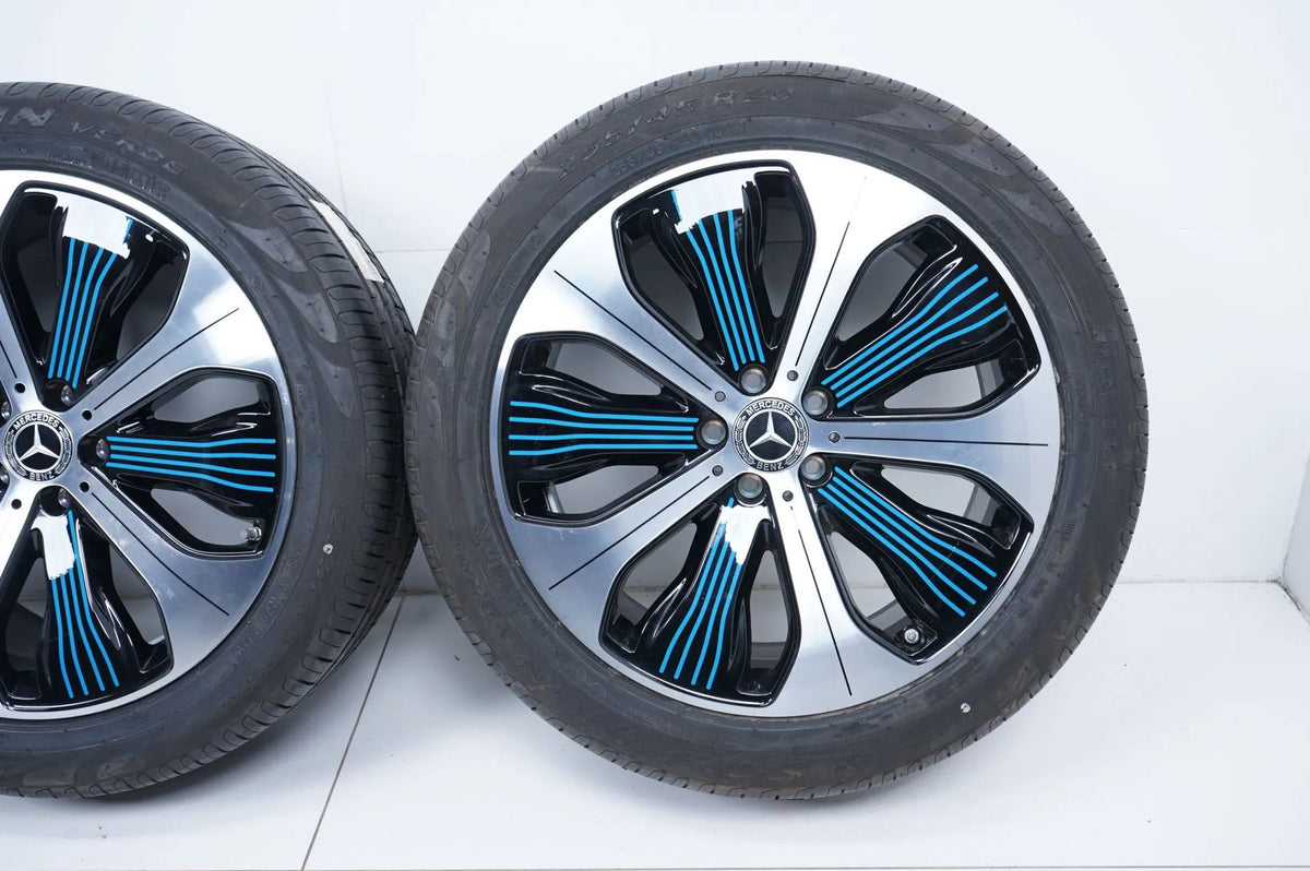 Original Mercedes EQC Alloy Wheels Summer Wheels Summer Tires 235 50 255 45 R 20 Inch Detailansicht 7
