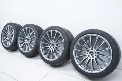 Set originale di cerchi in lega AMG da 20 pollici Mercedes Classe S W223 con ruote estive e pneumatici estivi