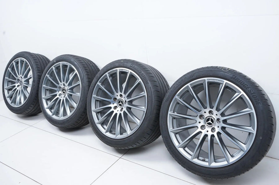Set originale di cerchi in lega AMG da 20 pollici Mercedes Classe S W223 con ruote estive e pneumatici estivi