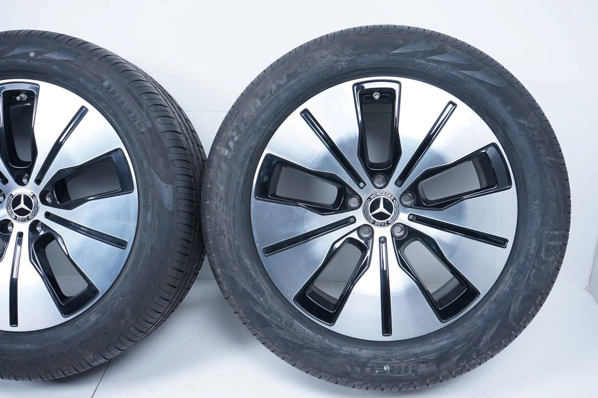 Original Mercedes EQC TOP 19 inch alloy wheels summer tires 235 55 255 50 R19 8mm Detailansicht 6