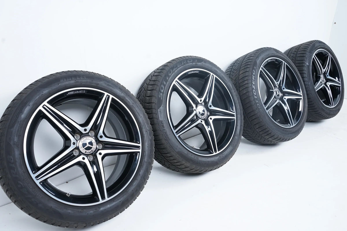 Mercedes Classe E Hybride W213 AMG Jantes Hiver Pneus Hiver 18 Pouces Detailansicht 2