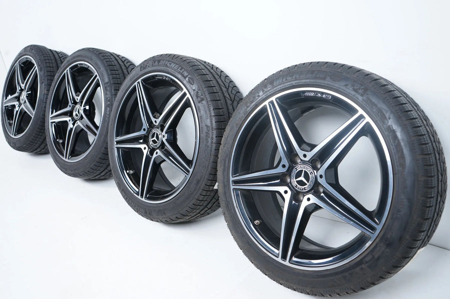 Jantes et pneus hiver Mercedes C43 AMG W205 225 45 18 pouces