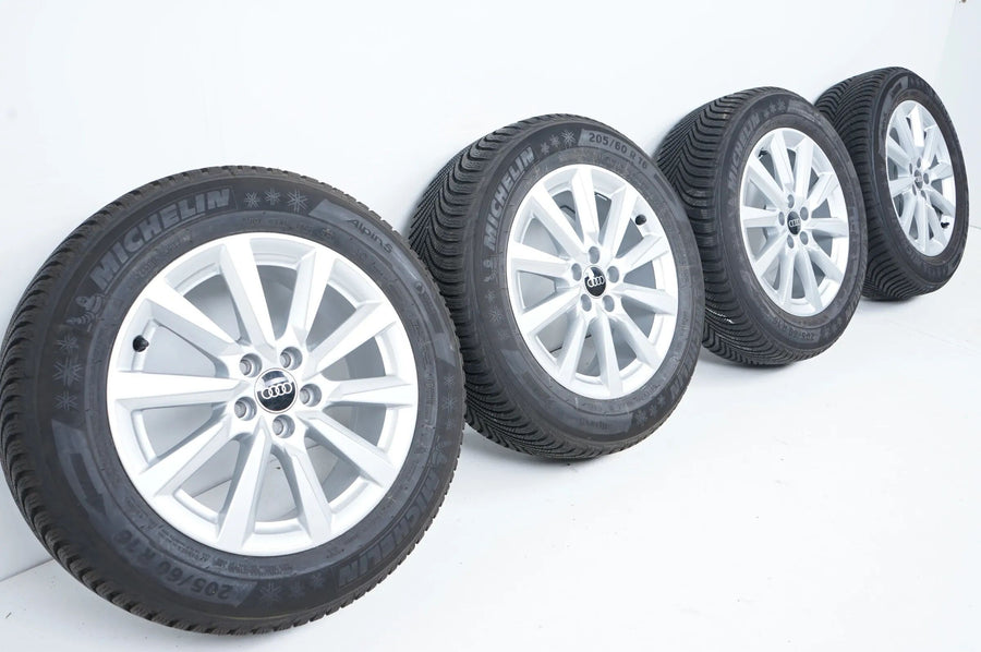 Wie Neu Audi A1 2 GB Winterräder Winterreifen 205 60 16 Zoll 8mm
