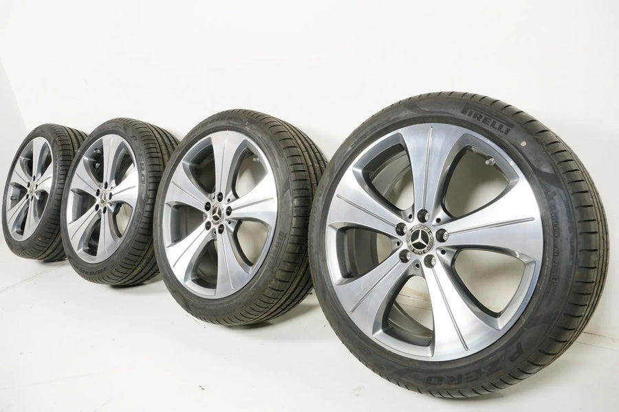 Original Mercedes GLA H247 GLB X247 Alufelgen mit neuen Allwetterreifen 235 45 R20 Zoll