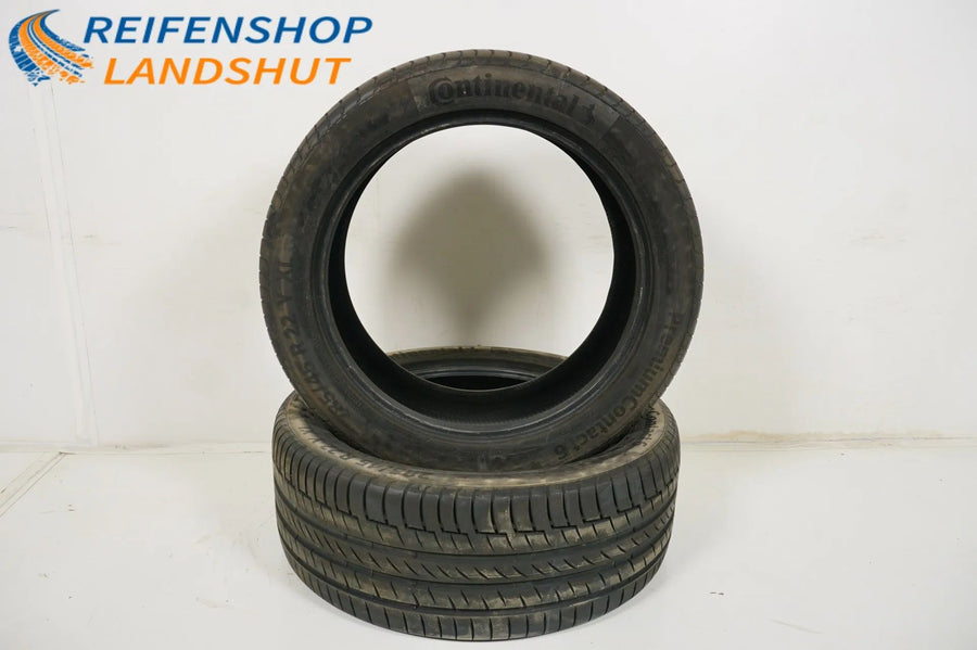 2x Continental summer tires 285 45 22 inch DOT18 approx. 6.5mm MO