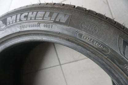 1 X 245 45 R19 102Y Summer Tire Michelin Primacy 3 * 2015 6.5mm