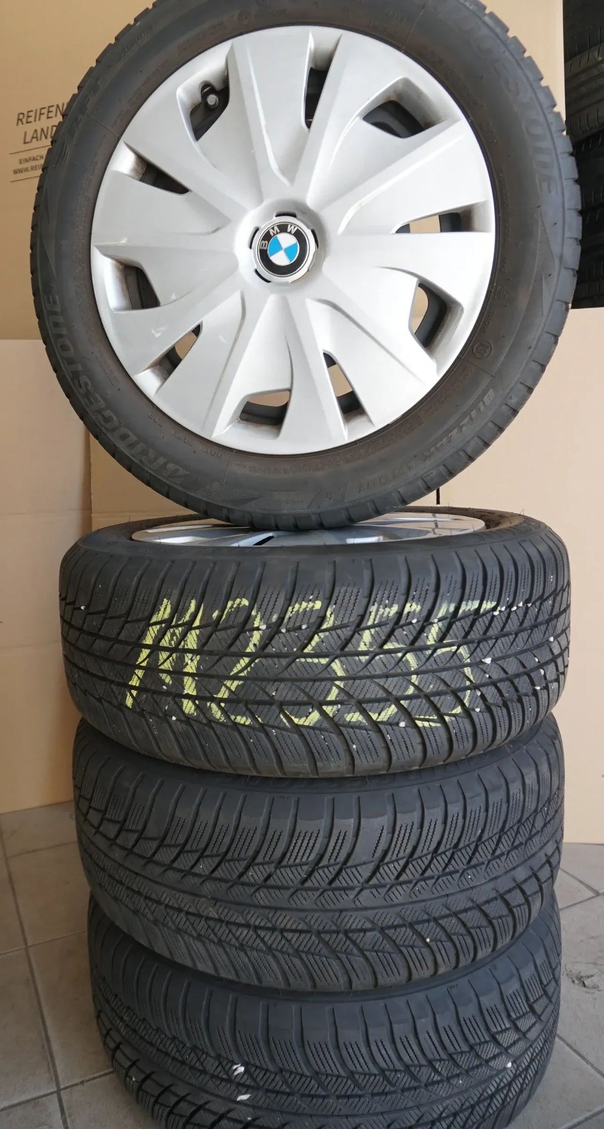 Original BMW Série 1 F40 Série 2 F44 jantes roues hiver pneus hiver 205 55 R16 7mm