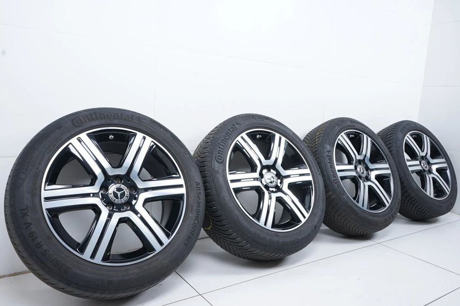 Original Mercedes GLC X253 C253 19 inch alloy wheels all-weather tires 235 55 R19