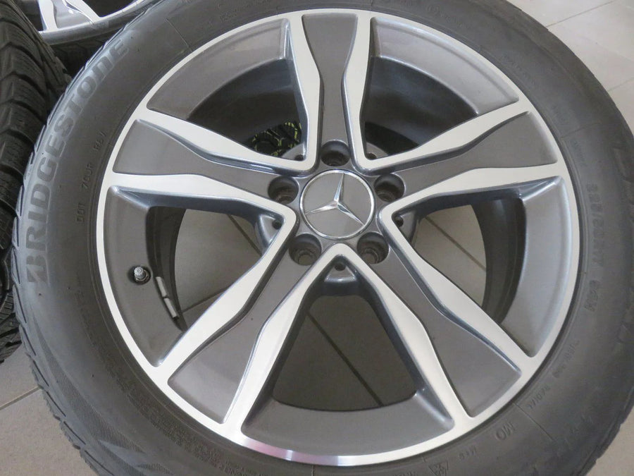 Originele Mercedes C-klasse W205 S205 17 inch lichtmetalen velgen winterwielen winterbanden