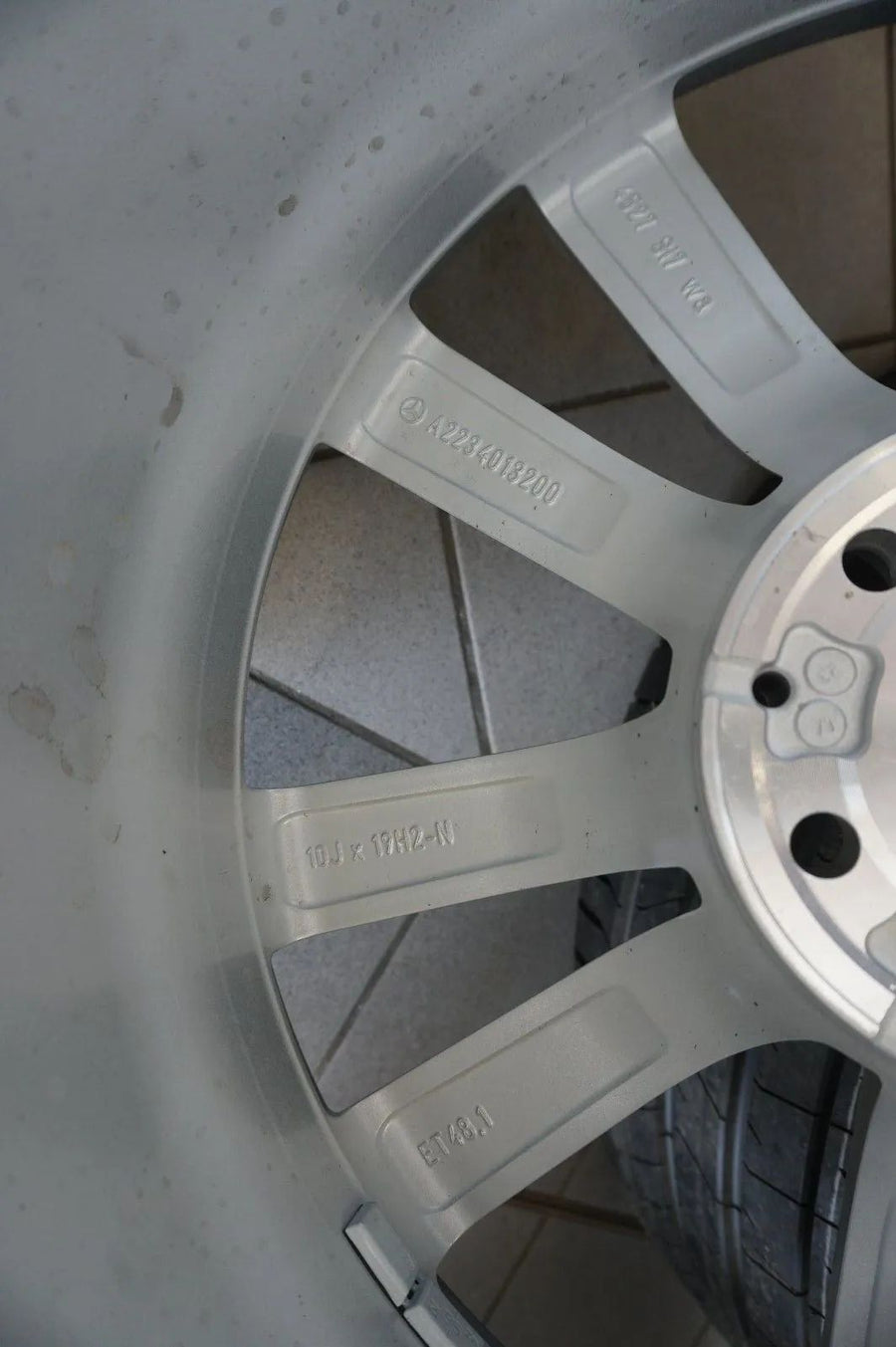 Jantes alliage d'origine Mercedes Classe S W223 V223 19 pouces pneus été 7mm