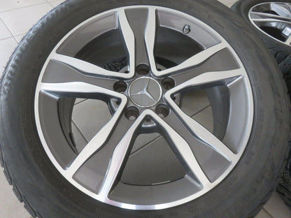 Originele Mercedes C-klasse W205 S205 17 inch lichtmetalen velgen winterwielen winterbanden