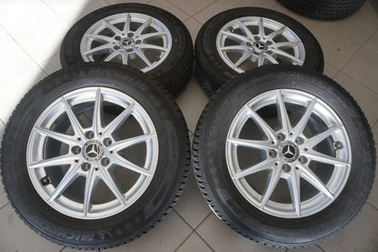 Jantes en aluminium, pneus hiver, roues hiver d'origine Mercedes Classe A W177, Classe B, CLA