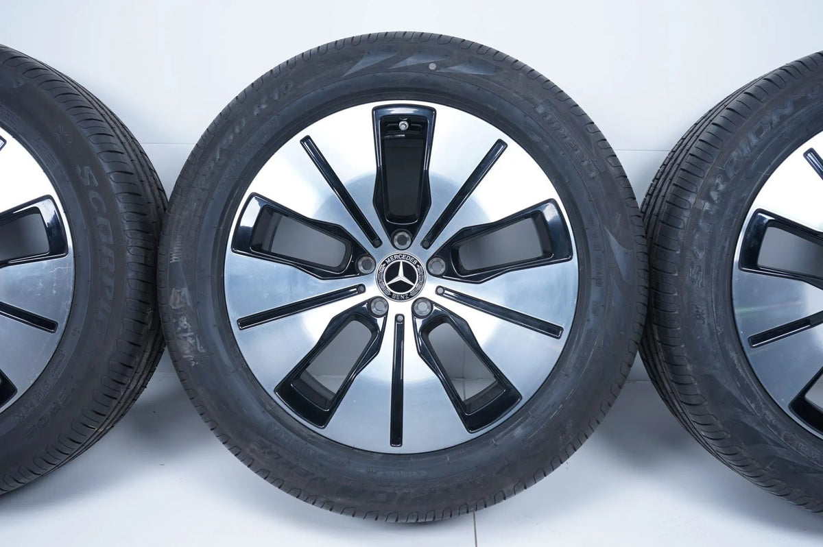 Original Mercedes EQC TOP 19 inch alloy wheels summer tires 235 55 255 50 R19 8mm Detailansicht 5