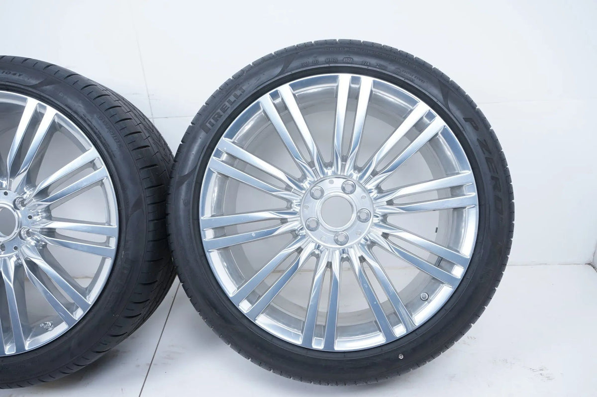 Cerchi in lega cromati originali Mercedes Classe S W223 V223 pneumatici estivi 255 40 R20 7 mm Visualizzazione dettagliata 10