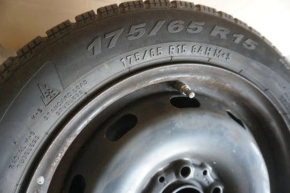 Original Mini Cooper one F55 F56 steel wheels winter tires 175 65 R15 84H 7mm