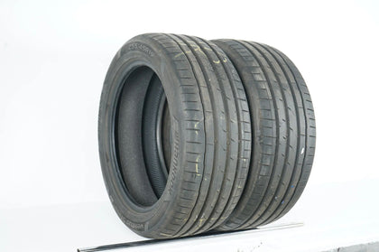2 pneus été Hankook 255/45/19 pouces DOT22, profondeur de sculpture d'environ 6 mm, T2