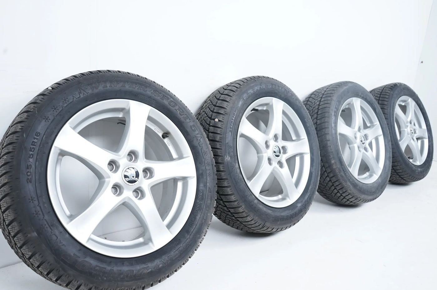 Audi VW Seat Winter Wheels Winter Tires 205 55 16 Inch 8mm