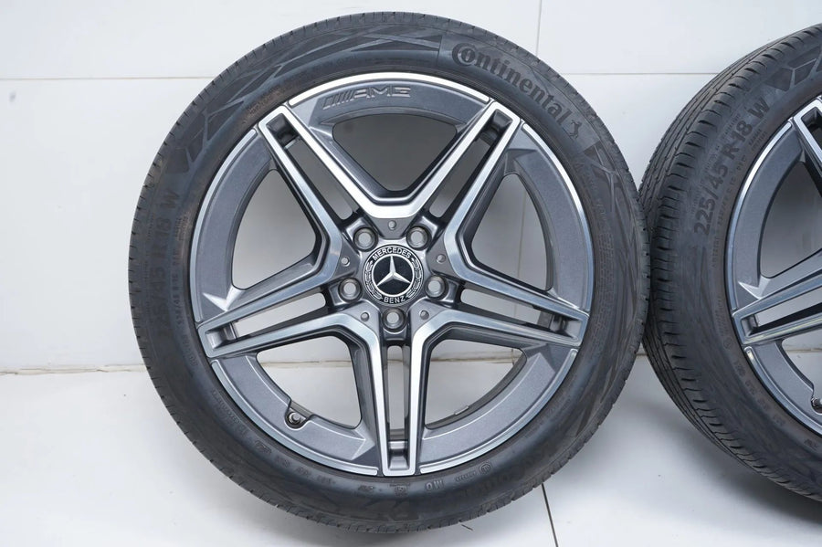 Mercedes A-Class W177 CLA C118 TOP 18-inch AMG Alloy Wheels Summer Tires 225 45 R18