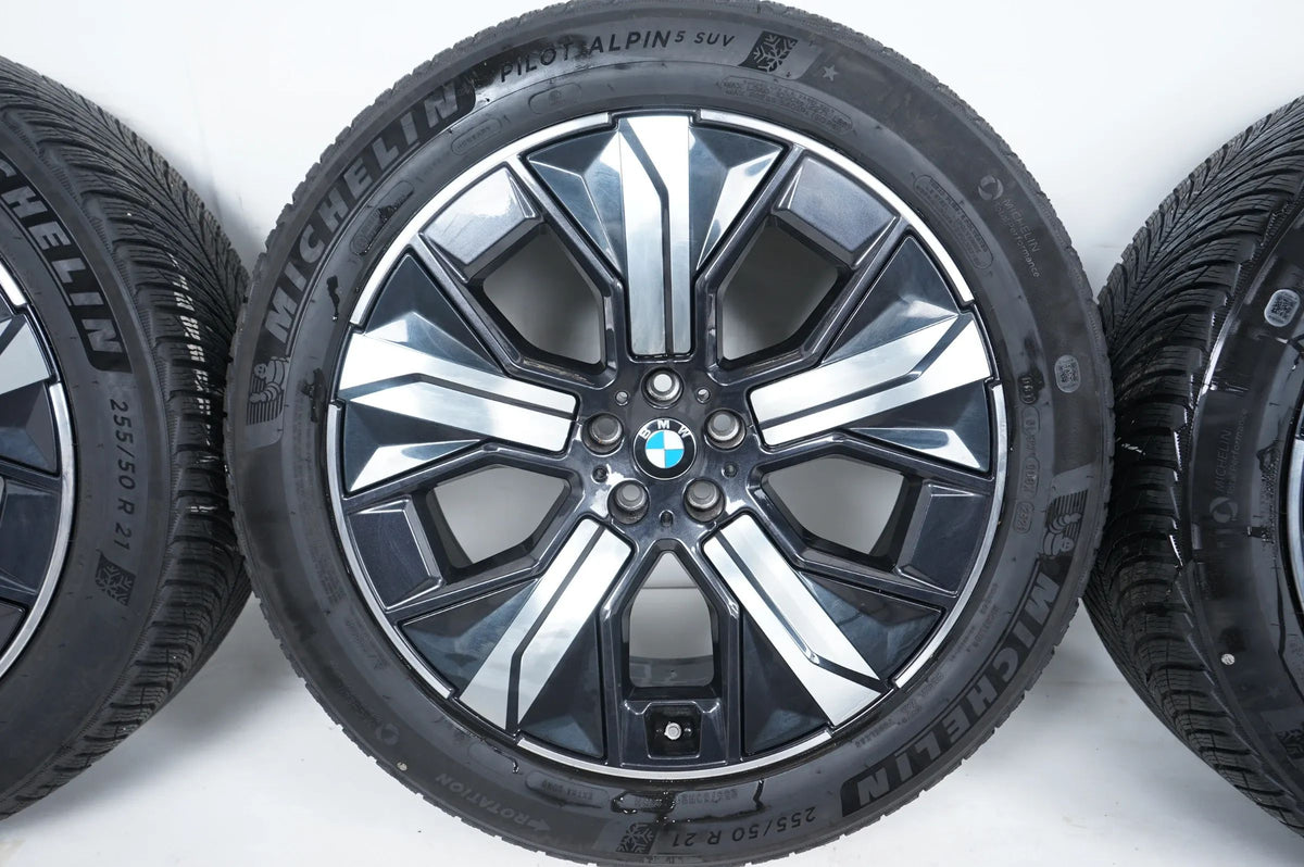 BMW iX i20 vinterdæk vinterhjul 255 50 21 tommer 1011 5A41F90 Detaljevisning 4
