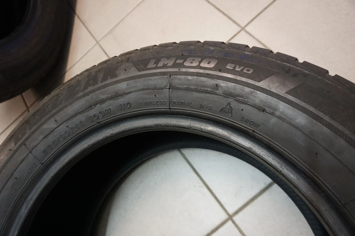 2 X 235 60 R18 103H Pneus hiver Bridgestone Blizzak LM-80evo MO 7mm Vue détaillée 4