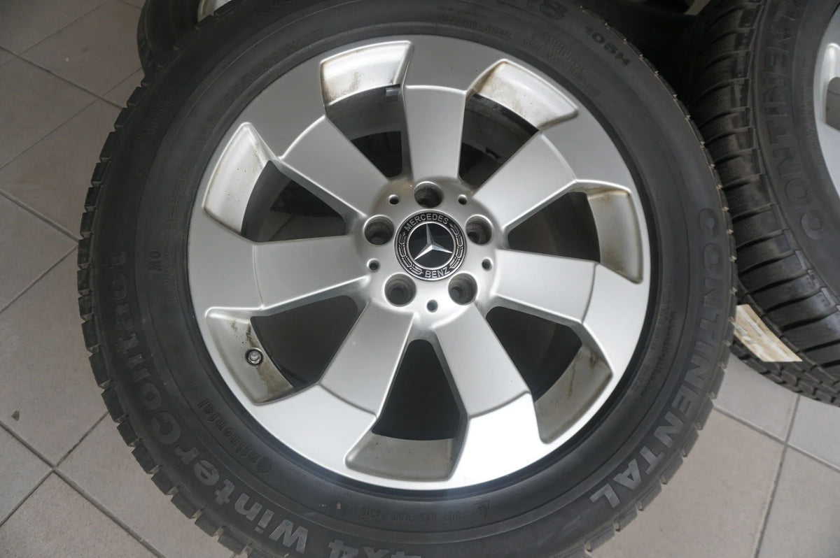 Original Mercedes ML GLE W166 Alufelgen Winterräder Winterreifen 255 55 R18 7mm Detailansicht 2