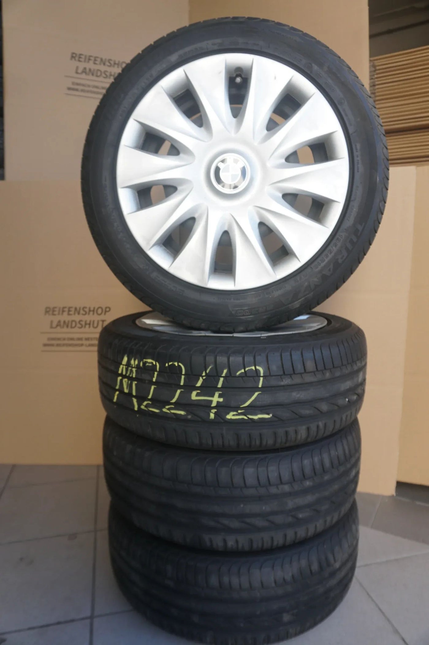 Original BMW 1er F20 F21 Stahlfelgen Felgen Sommerreifen 195 55 R16 RDKS 5mm