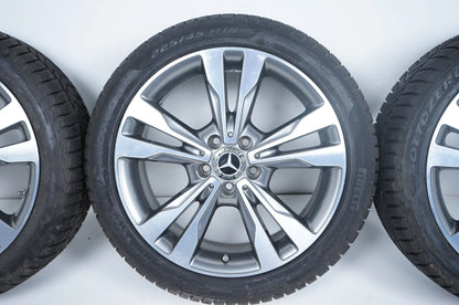 Originele Mercedes C-Klasse W205 S205 18 inch lichtmetalen velgen winterbanden A2054012802