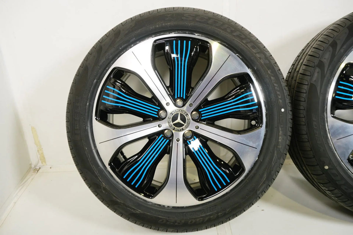 Original Mercedes EQC N293 20 Inch Alloy Wheels Summer Tires 235 50 255 45 R20 8mm Detailansicht 3