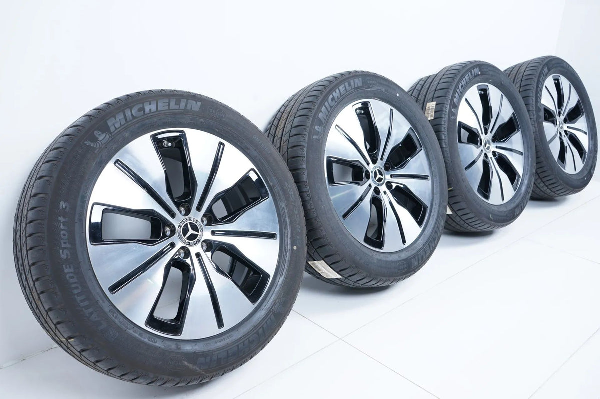 Original Mercedes EQC TOP 19 inch alloy wheels summer tires 235 55 255 50 R19 7mm Detailansicht 2