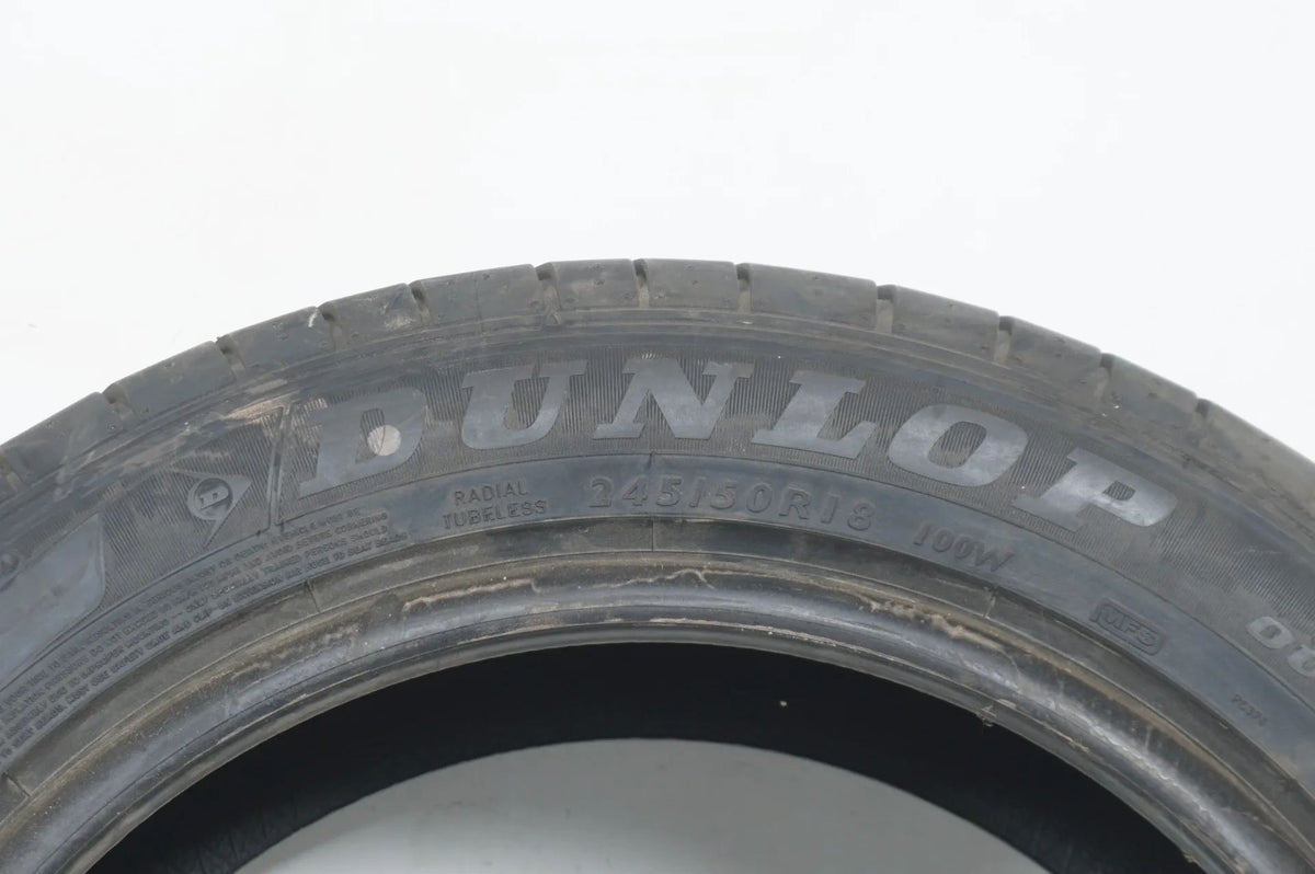 1 x Summer tire 245/50 R18 inch Dunlop DOT15 approx. 7mm tread depth BMW* RFT Detail view 2
