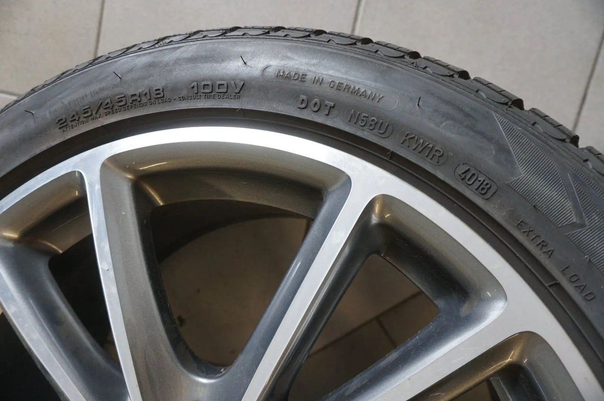 Original Mercedes CLS C257W257 Alufelgen Winterräder Winterreifen 245 45 R18 7mm Detailansicht 4