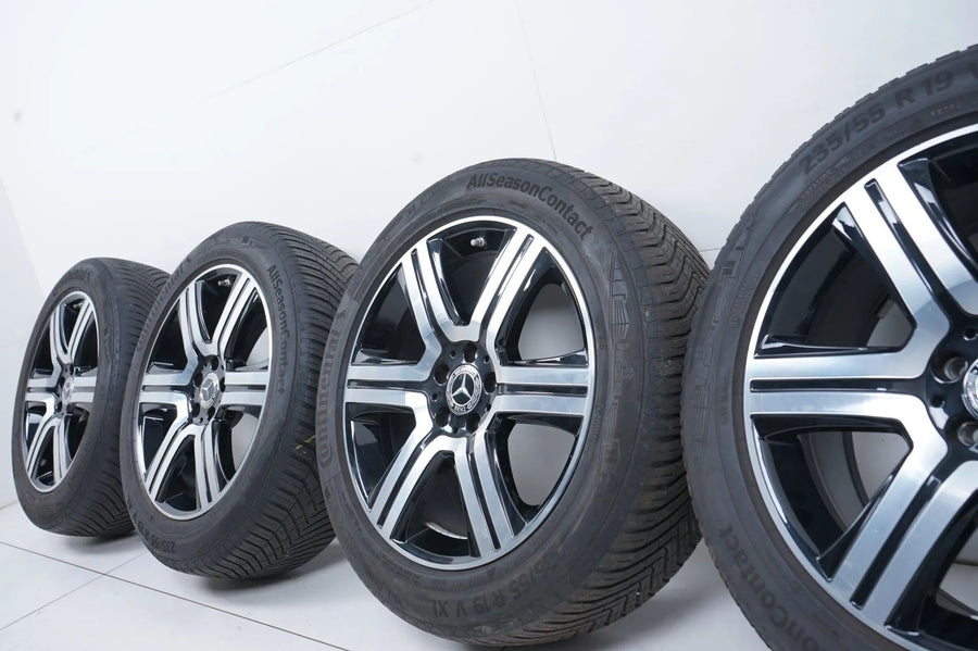 Original Mercedes GLC X253 C253 19 inch alloy wheels all-weather tires 235 55 R19