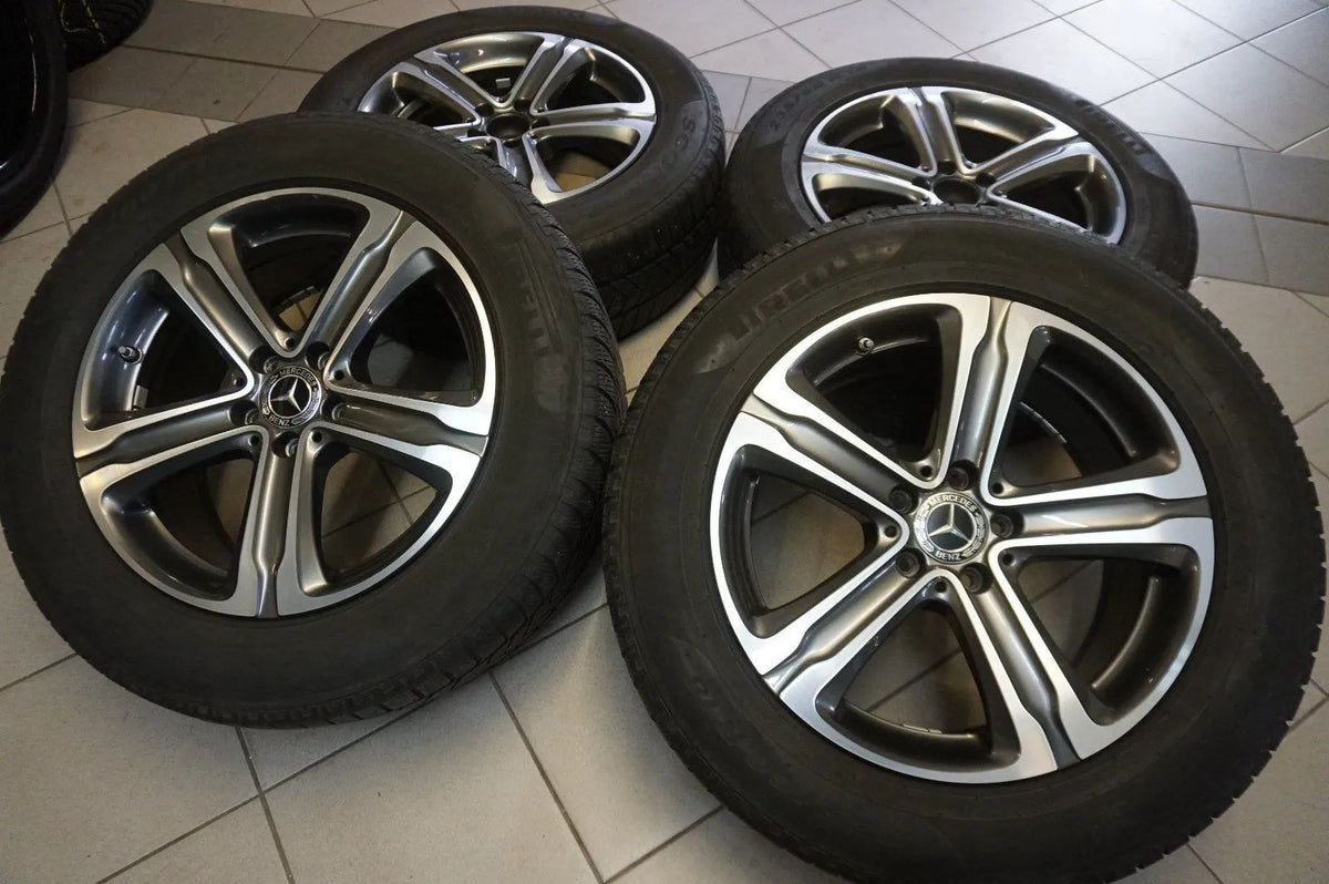 Jantes alu originales 18 pouces Mercedes GLC X253 W253 C253 Pneus hiver Roues complètes hiver