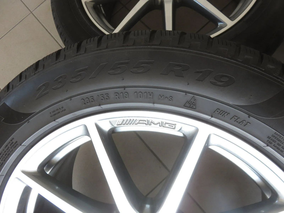 Original Mercedes GLC63 AMG X253 C253 Alufelgen A2534013400 Winterreifen Detailansicht 6